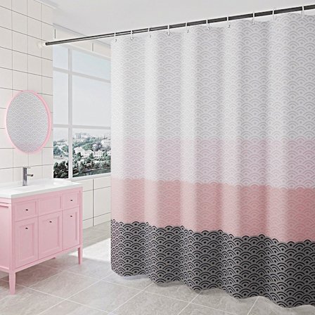 Wifi Flower type thickening waterproof polyester fabric shower curtain 180*200cm