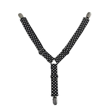 Pet Bleie Antiskli Seler Justerbare Elastiske Bleie Magebelte Hundetilbehør M svart med hvite prikker