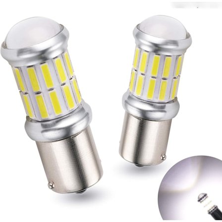 2 st 1156 LED-lampa backljus bil husbil DRL varselljus körljus blinkers backljus gult ljus