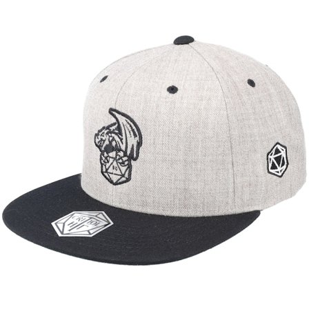 Critiql Hit - Grey - snapback - Cap - Dice And Dragons Heather Grey/Black Snapback - Hatstore