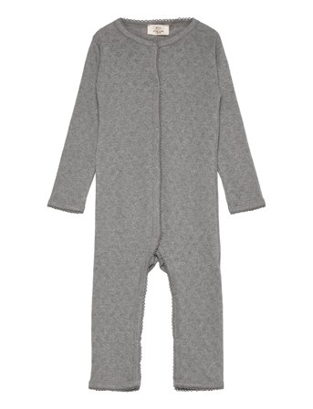 Copenhagen Colors Pointelle Heart Full Body - Grey - 80