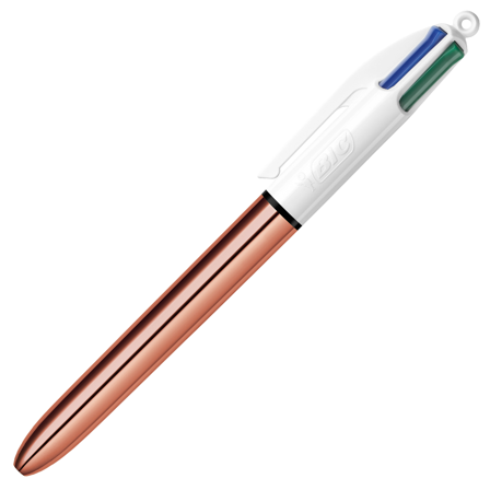 4-Colours Shine Rose Gold Multi Ballpoint Pen