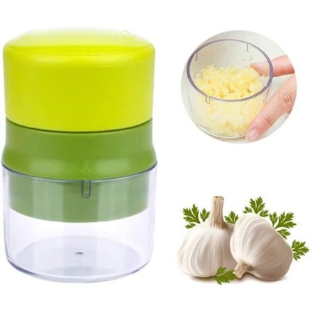 Hvidløgspresser, Prime Hvidløgspresser Professionel Hvidløgsknuser, Let at rengøre og meget holdbar med opbevaringsbeholder, til hvidløg