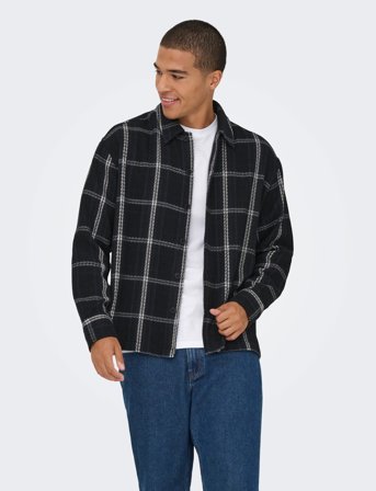 ONLY & SONS Onskevin Basket Shirt - Black - L