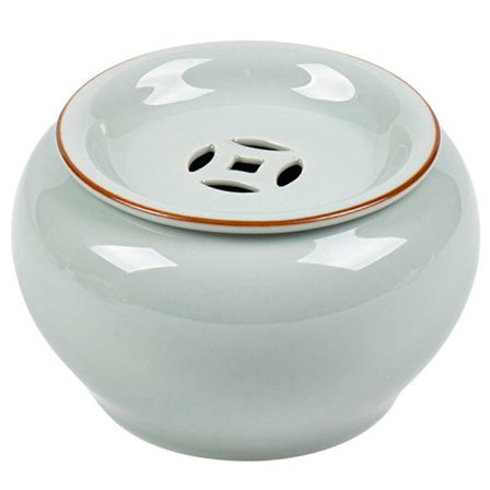 Antik Celadon Te Affaldskrukke, Keramisk Gungfu Te Bakke Filter, Te Rest Potte Te Ceremoni Tilbehør