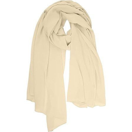 Chiffonsjal för kvinnor UK - Enkelt Silkeslen Transparent Sjal för Kvinnor, Dam, Lätt Mjuk Mode Lång Stole Hals Solid Wrap för Alla Säsonger