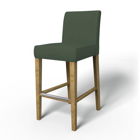 IKEA - Hoes voor barkruk Henriksdal (standaard model), Thyme, Katoen - Bemz