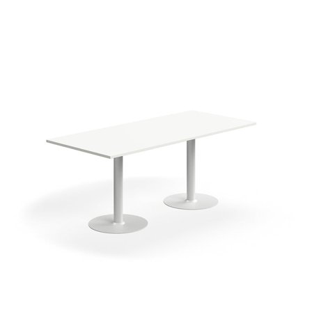 Bord ALVA, 1800x800x720 mm, højtrykslaminat, hvid