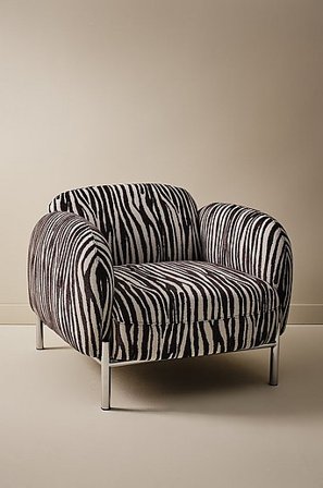 Jotex - Fåtölj Järn - Plywood - Polyester Svart zebra RAMON - Köp Fåtöljer hos Jotex