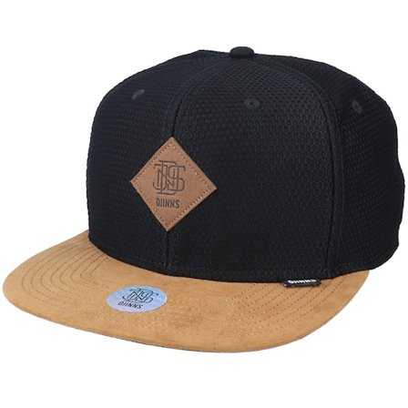 Djinns - 6P Sb Honey Knit Black Snapback Snapback Black Cap - @ Hatstore