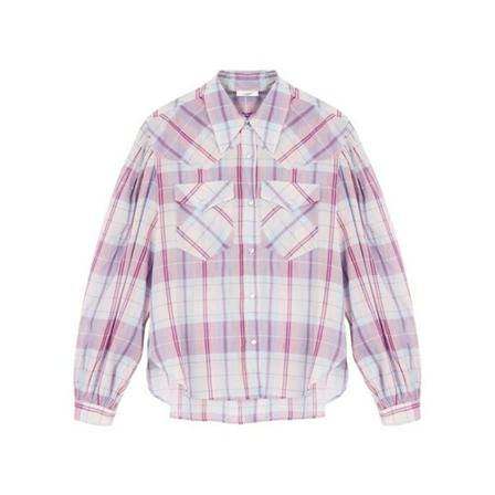 Isabel Marant Étoile, Bethany Checked Shirt Różowy, Kobieta, Rozmiar: S