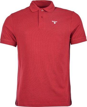 Barbour M's Sports Polo Biking Red - Barbour