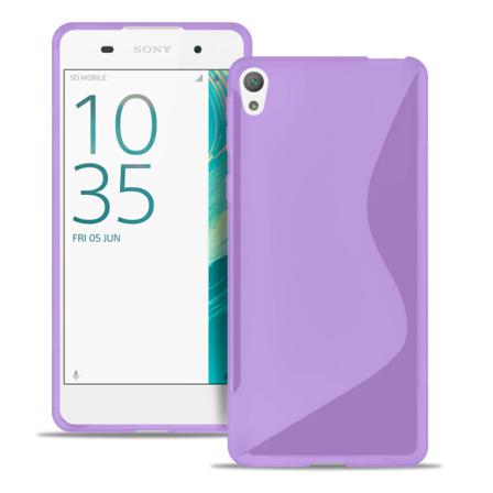 Ultra Slim Fodral För Sony Xperia E5 Mönstrad Silikon Vanliga Fä Lila