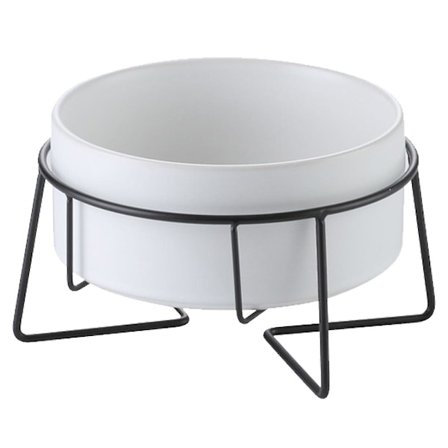 Høydejusterbare katteskåler for innendørs katter - Matskål og holder for katter og hunder med hevet metalltråd stativ