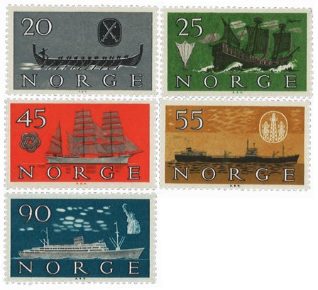 Norge 1960 - AFA 459-463 - Postfrisk