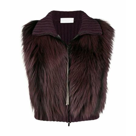 Fabiana Filippi Knitted Vest Jacket , Rood , Dames , Maat: S