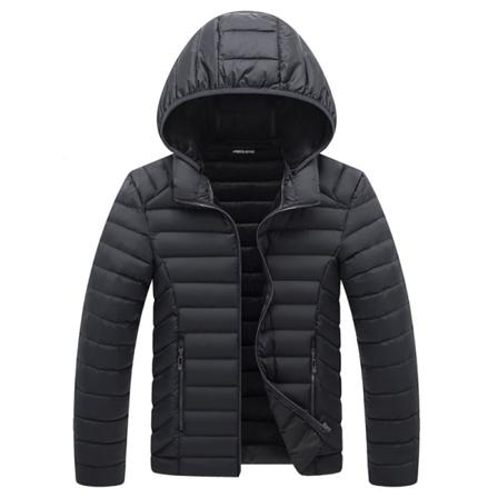 2022 ny stil dunjacka för män Pufferdunjacka Varm svart XXL