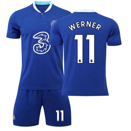 2223 Chelsea Hemma Ny Fotbollströja Nr 11 Werner Jersey Without Socks M(170-175cm)