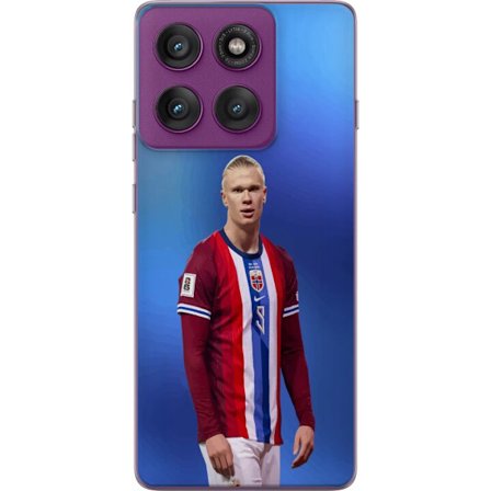 Kompatibelt Mobildeksel til Motorola Edge 60 Pro Erling Haaland Manchester City Norge fotball angriper toppspiller utrolig målproduksjon kraftig rask