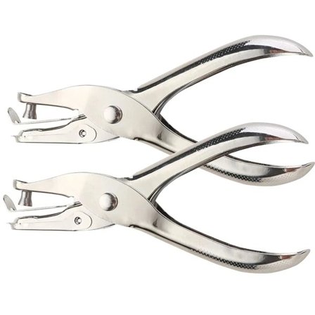 【PP】2 stk Enkel Hullmaskin, Enkel Hullmaskin Tang Enkel Hullmaskin Kraftig Hullmaskin Papir og Kort Gaveetikett Hullmaskin