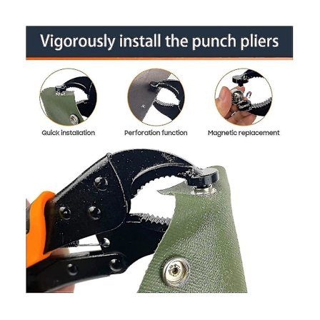 Tryklås Sæt Justerbar Tang til Trykknapper, Tryklås Værktøjssæt med Trykknap Sæt fo