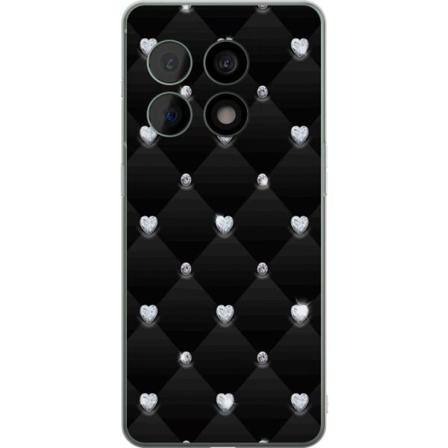 OnePlus 10 Pro Gjennomsiktig deksel Diamant Hjerte