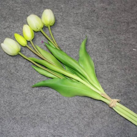 Luksus Silikone Ægte Touch Tulipaner Buket Dekorativ