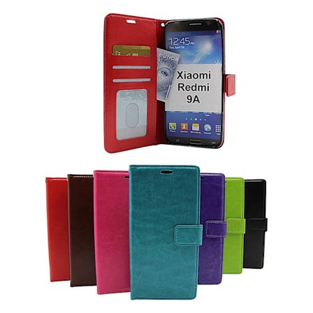 Crazy Horse Wallet Xiaomi Redmi 9A (Svart)