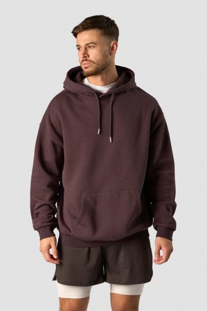 ICANIWILL - Everyday Relaxed Hoodie Center Logo Men Burgundy - Herren - ICIW
