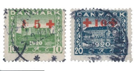 Danmark 1921 - AFA 120-121 - Stemplet