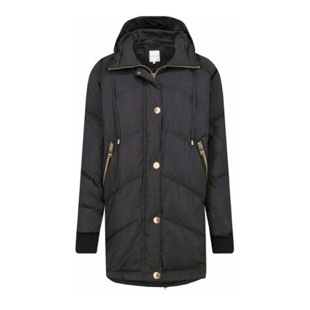 Silvian Heach, Czarny Polyester Jackets Coat Czarny, Kobieta, Rozmiar: XL