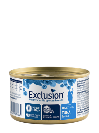 Exclusion Mediterraneo Monoprotein Noble Grain Umido Per Gatti