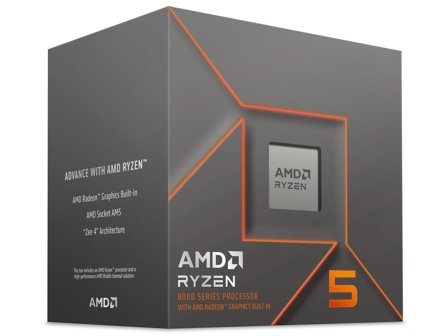 AMD Ryzen 5 8500G - AM5 6 kjerner, 12 tråder, 3.5GHz - 5.0GHz, 22MB Cache, DDR5, PCIe 5.0, 65W TDP, Radeon 740M, Wraith Stealth-kjøler