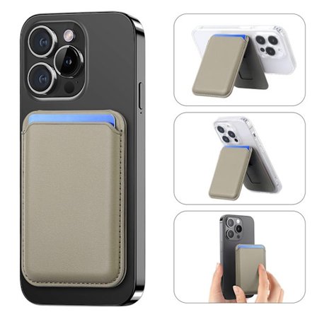 Magnetisk kortholder for iPhone/Samsung-telefoner med magnetisk ladefunksjon