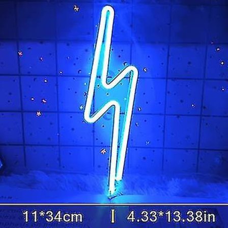 Neon skylt blixt LED neon vägg nattljus batteri