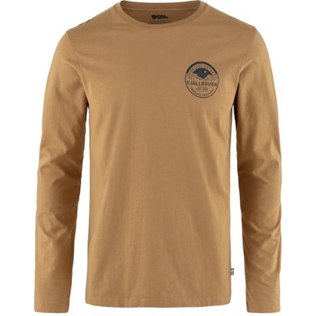 Fjällräven Men's Forever Nature Badge Top in Buckwheat Brown | Size: XL, Organic Cotton