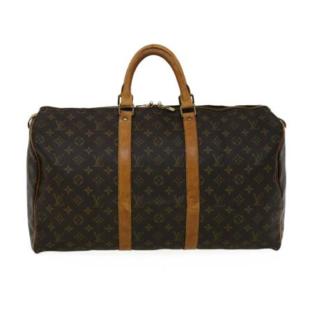 Louis Vuitton Vintage, Pre-owned Keepall 50 Bag Bruin, Dames, Maat:ONE Size