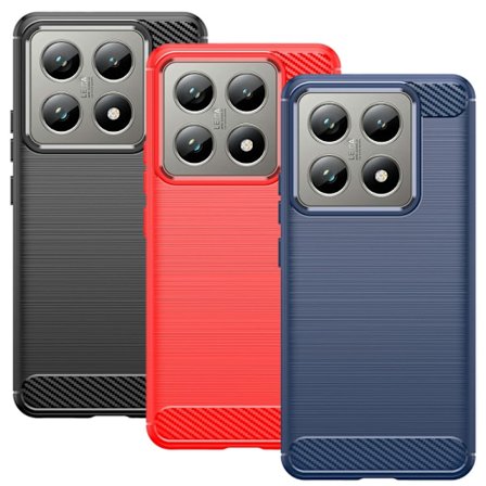 SKALO Xiaomi 14T Armor Carbon Stöttåligt TPU-skal - Fler färger