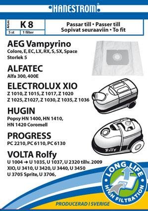 HANESTRÖM Vacuum cleaner bags K8