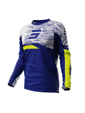 Crossshirt Shot Matrix Blau M