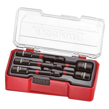 Teng Tools 282760107 Mutterpipesett 1/4", 5 deler, Håndverktøy