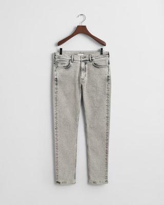 GANT - Jeans i slim fit til gutter til herre grey worn in