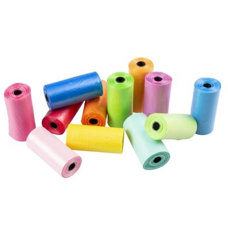 Duvo+ Rainbow Durable Poop Wastebags 12 Rolls