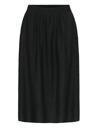 Karea Solid Skirt Black Kaffe