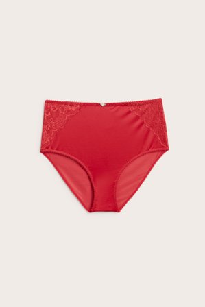 Kappahl | Brieftrosa med spetsdetaljer Röd 2XL | Röd