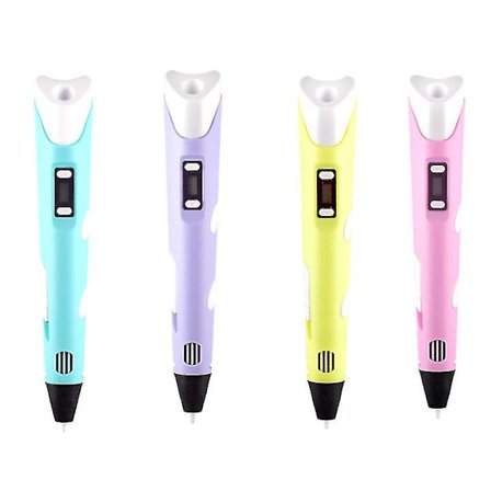 3D-print doodle-pen med LCD-skærm og filamenter (rød)