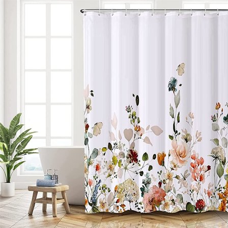 Bruseforhæng hvid enkel plante blomst bruseforhæng badeværelse