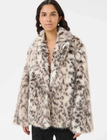 Karen By Simonsen Kbamira Fur Coat - White - XL