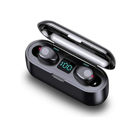 Ingen Timmar Hörlurar Uppspelning Subwoofer Intra Bluetooth Vattentät Svart