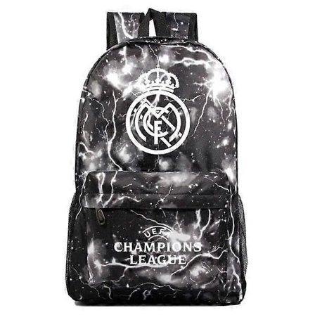 Graffiti Real Madrid Uefa Champions League skulderveske fan ryggsekk student skole oppbevaringsveske
